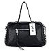 UTO Women Skull Tote Bag Rivet Studded Handbag PU Leather Purse Shoulder Bags 385A