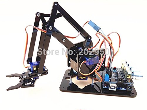 Buy Game, Fun, 1set Acrylic Mechanics Handle Robot 4 DOF Arm Arduino ...