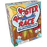 Rooster Race Family Board Game – High Low Guessing Game to Improve Memory and Counting with Fun Cards and Yellow Corn for All Ages, Kids and Adults 5 Years and Up