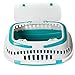 Favorite Top Load Portable Pet Small Animal Carrier Outdoor Short Trip Travel Vet Visit, Blue