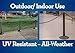 US Weight ChainBoss Black Stanchion With 10' of Black Plastic Chain – Fillable Base