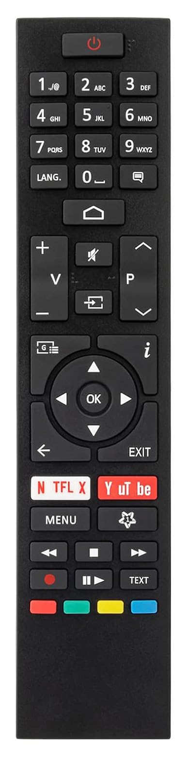 CT-8557 Universal Remote Control Compatible for Toshiba CT-8556 CT8556 CT8557 RC43157 RC43160 43QA5D63DB 50QA5D63DB 55QA5D63DB 43UA3D63DB 50UA3D63DB 55UA3D63DB TV Controller