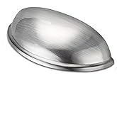 ANGSTROM 8-Pack Cup Pull Handles for Vintage Farmhouse Kitchen Cabinets, Dresser Drawers and Storage Bins 3 Inch Screw Spacin