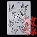 ZTY66 Plastic Flowe and Butterfly Stencils Templates Set for DIY Painting and Crafts, Set of 3 (A)