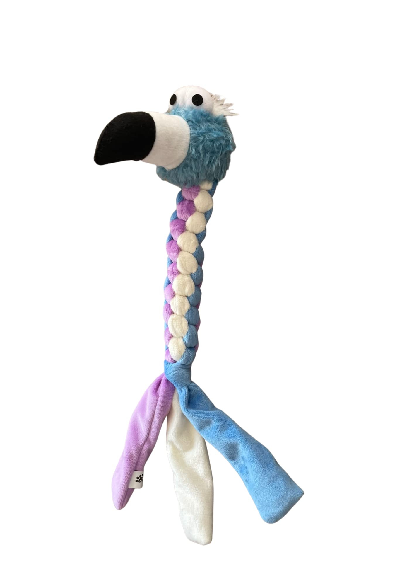 Billipets 40cm Hand Weave Body with 4 Squeakers Dog Toy (Blue Bird)