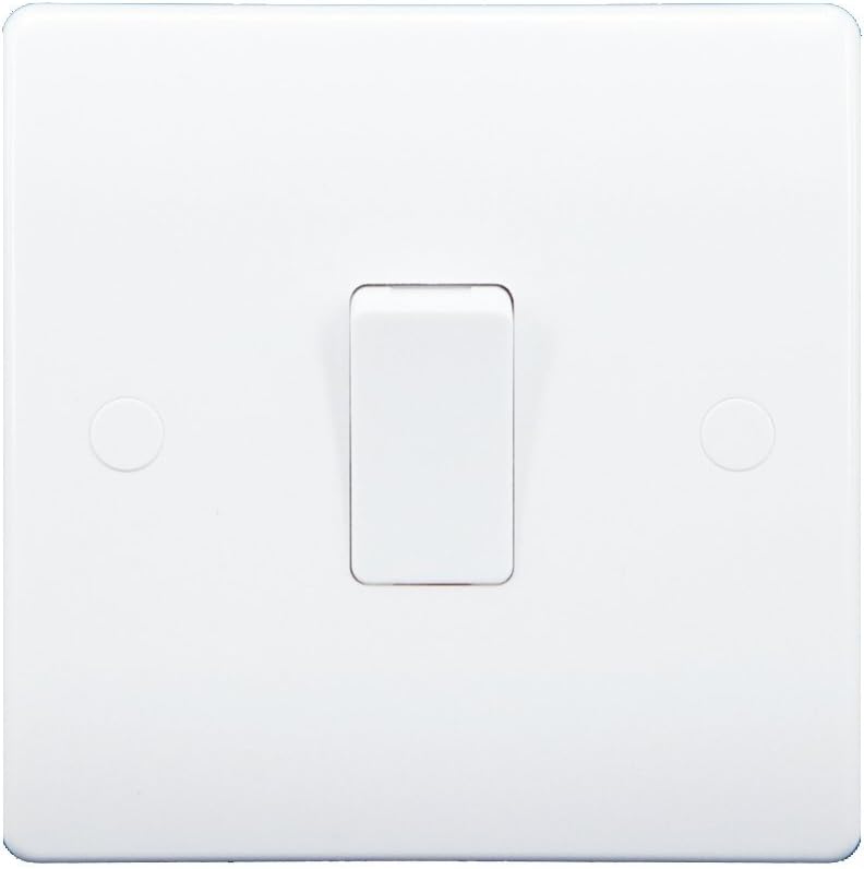 Sinoe VN011 BS Certified 10A 1 Gang 2 Way Light Switch with Screw