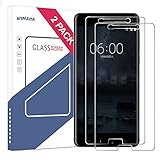 Nokia 6 Screen Protector, Wimaha 2 Pack Tempered Glass Screen Protector for Nokia 6 Bubble Free Easy Installation