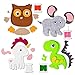 Happy Felties - Dreamland Buddies - Felt Animal Crafting Sewing Kit and Animal Crafts - Fun DIY Stuffed Animal Sew Kits for Kids Boys and Girls - Beginner Friendly
