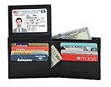 RFID Blocking Genuine Leather Wallet for Men - Excellent Travel Bifold - Credit Card Protector - RFID Blocking Wallet