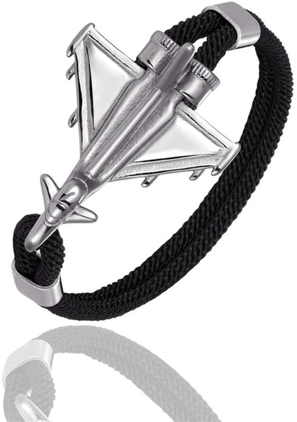 Bracelet Mens Bracelet Giftsterling Military Combat Airplane Anchor Bracelets Men Charm Rope Chain Paracord Bracelet Women Air Force Style Fashion Bangles