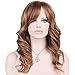 KeeWig Synthetic Strawberry Blonde Wig Wavy With Pale Blonde Highlights KATE #R29S
