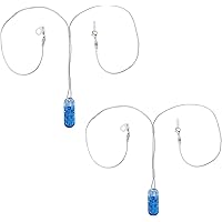 Yeanifeana 2 Sets Hearing Aid Clips, Adjustable Hearing Aid Lanyard Anti,Lost Lanyard Safety Retainer for Adults and Kids for