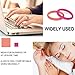 COOLOO Silicone Wedding Ring for Women, [10 Packs] Thin Stackable Braided Rubber Wedding Bands, Comfortable Durable, Affordable Fashion Elegant, Skin Safe