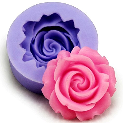 3D Silicone Rose Fondant Mold Pasrty Cake Decorating Mould Baking Tool Bakeware by DOM