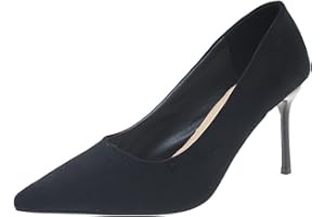 Stiletto Pumps for Women Closed Toe High Heels, Classic Pointed Toe Slip On Dress Shoes Comfortable Work Formal Heels for Wed