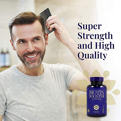 Biotin 10,000 mcg Hair Growth Booster Vitamins for Longer, Stronger