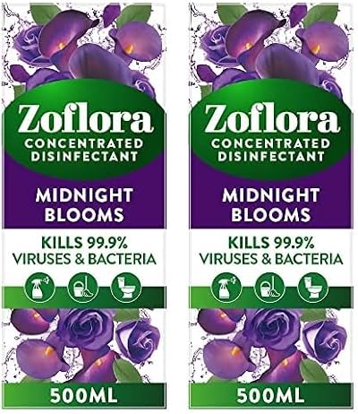 Zoflora Midnight Blooms 500ml Multipurpose Disinfectant Pack of 2
