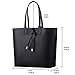 Black Purse, COOFIT Womens Purses and Handbags Shourder Bag Reversable Tote Bag Black