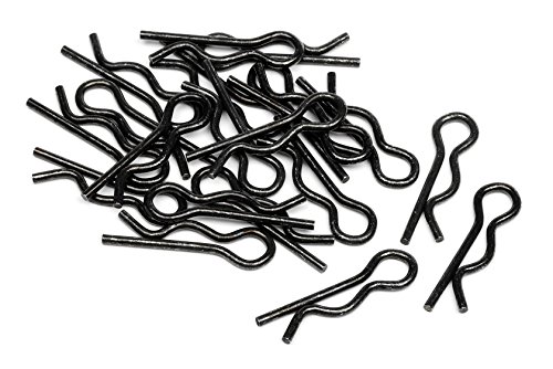 HPI Racing 75106 Body Clip, 6mm, Black, 20-Piece