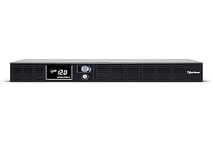CyberPower OR1500LCDRM1U Smart App LCD UPS System, 1500VA/900W, 6 Outlets, AVR, 1U Rackmount