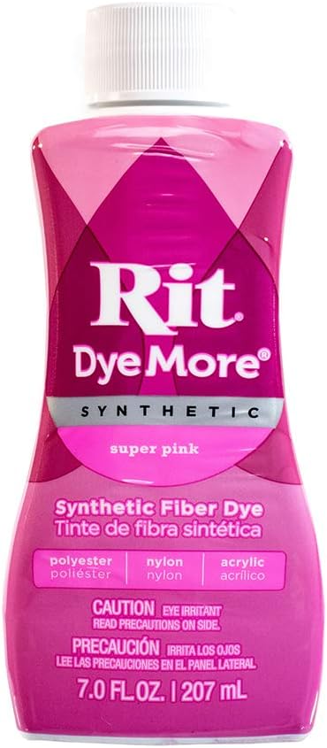 Craft County Rit Dye More Synthetic Liquid Fabric Dye Pink 7 Oz Super Pink