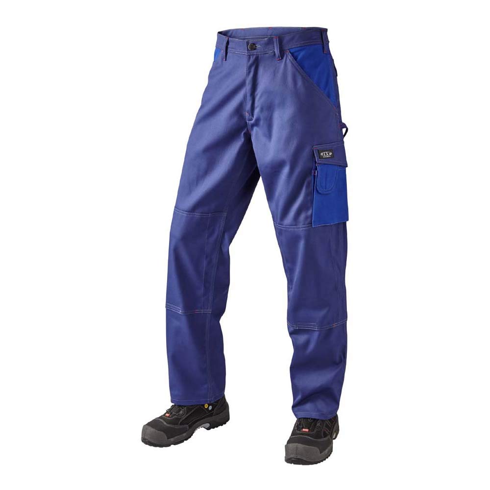 J.A.K. 1020646088 Series 10206 100% Cotton Trousers Navy/Royal Blue, 50 R (35/32) Size
