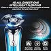 Electric Shaver Razor for Men Wet And Dry 4 In 1 Rotary Razor Cordless USB Rechargeable with Attachments to Clean Face and Adjust Beard Head Hair Nose Hair