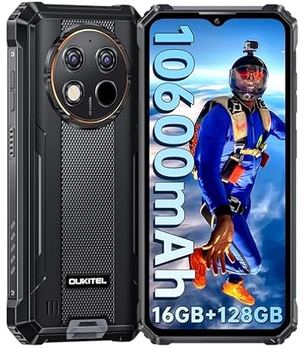 OUKITEL WP32 16GB+128GB ブラック Amazon.com: OUKITEL WP32 Rugged Smartphone Unlocked - 12GB+