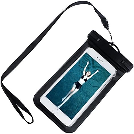 Waterproof Phone Case Universal Sealability Dry Bag/ Pouch, Clear Sensitive PVC Touch Screen for iPhone 7 6 6S Plus 5 5s 5c Galaxy S7 Edge S6 S5 S4 Note 4 3 LG G5 G3 Up To 5.7 " [2 Pack]