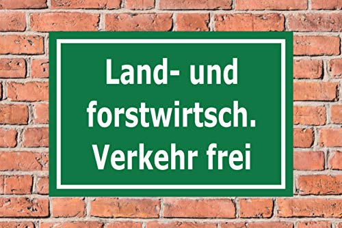 Melis-Folienwerkstatt Schild Land- forstwirtsch. Verkehr - 30x20cm - 3mm Aluverbund â 20 VAR S00359-024-E – Bild 3