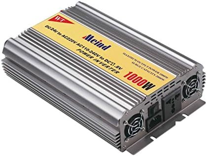 Modified sine wave Power inverter 1000W peak 2000W Watt DC 24V to AC 220V Volt 230V converter with battery charge function AC 220V to DC 24V inverters converters (1000W)