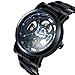 Erbida Automatic Mens Watch-Steampunk Stainless Steel Skeleton Watch for Men-Valentine Birthday Gifts
