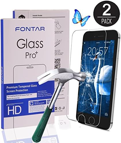 [2-Pack] Fontar Tempered Glass Screen Protector for Apple iPhone 7 Plus