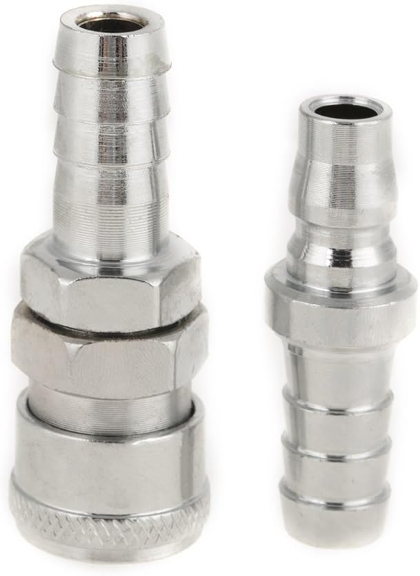 wifehelper 1/2" BSP Pneumatic Air Compressor Hose Connector Quick Coupler Plug Socket Connector Set for Air Compressor Hose Male Female 8PCS - Image 5