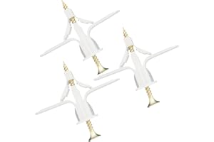 Drywall Anchor kit - Hollow Wall Anchors with Screws ，self-Drilling Hollow Wall Anchor, for Drywall，Nylon - Plastic - Buildex