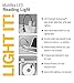 Light It! By Fulcrum, LED Book Reading Light, Clip On, Blue