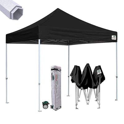 Buy Eurmax Premium 10 X10 Ez Pop Up Canopy Tent Commercial Instant Canopies Shelter With Heavy Duty Wheeled Carry Bag Black Online In Indonesia B00h1llufu