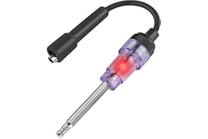 BLAU GRUN Inline Spark Plug Tester, Straight Boot Engine Ignition Tester Light Easy to Use, Small Armature Diagnostic Detector Tool for Automotive, Car, Lawnmower, Motorcycles, Internal External Engine