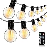 HISTAR 96FT LED Outdoor String Lights with Remote