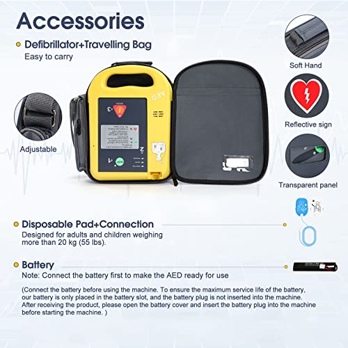 Defibrillator Portable AED Machine Automated External Biphasic