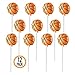 Prextex Basketball Lollipops - Kids Sports Ball Suckers for Birthday, Sports Event or Basketball Party Favor - Pack of 12 (1 Dozen)