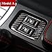 wroadavee Carbon Fiber Center Console Seat Heating Button Cover Trim for Subaru BRZ 2012-2018（ Model A）