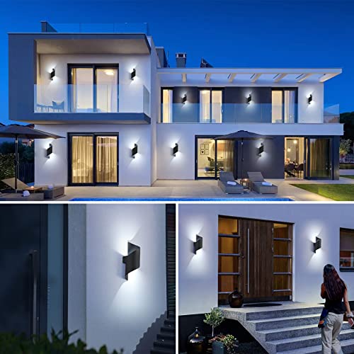 10W IP65 Waterproof 6000K Cool White LED Wall Light for Garden Balcony Living Room
