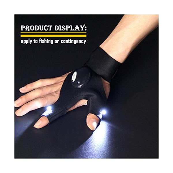 Sportsvoutdoors-LED-Flashlight-Magic-Strap-Fingerless-Gloves-with-2-LED-light-for-Repairing-in-Darkness-Places-and-Outdoor-Activities-Essential-Equipment