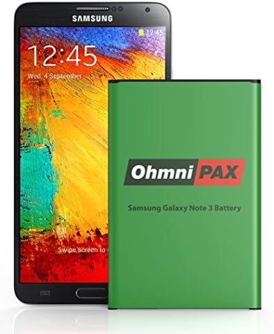 OhmniPax Replacement Battery for Samsung Galaxy NOTE 3,  3200mAh Li-ion Battery [NFC/Google Wallet Compatible]