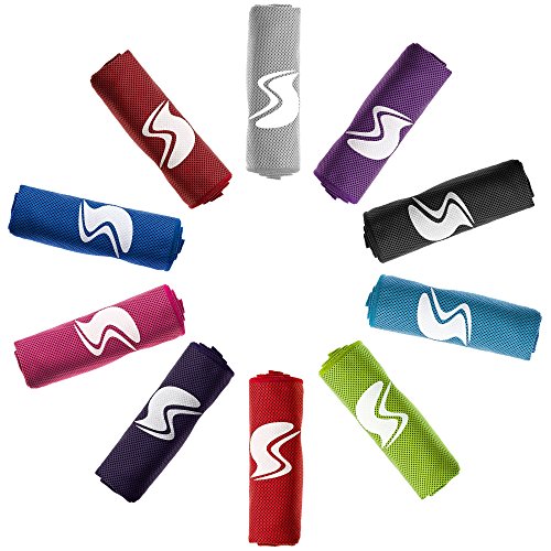 Cooling Towel,Ice Sports Towel,Stay Cool with 40  Ã—12   Microfiber Towel for All Activities, Keep Cool with Chilly Towel and Use it As Yoga Towel, Fitness Towel, Gym Towel, Golf Towel (Gray)