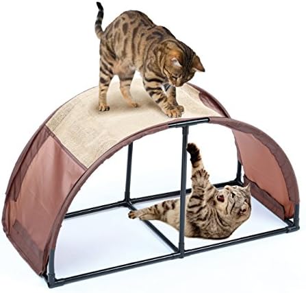 Travenpal Cat Scratchier N’ Play Lounger Compact Lightweight Portable & Easy to Assemble Scratching Center Toy for Indoors & Outdoors Exercise Your Kitty Reduce Stress & Keep It Entertained
