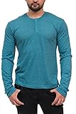 MTL-65601 Heather LS Henley -TEAL/L