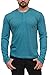 MTL-65601 Heather LS Henley -TEAL/L