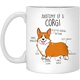 GreenStar Gifts Corgi Coffee Mug, Cute Corgi Gift, Dog Lover, Funny Gift For Her, Him, Birthday, Pembroke Welsh Corgi, Pet Mug, Corgi Mom White MUG-J23MYSQENE-11oz 0